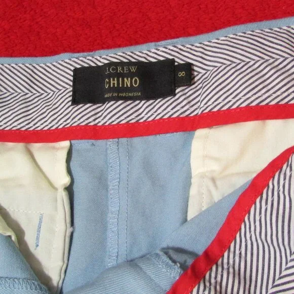 J. Crew Chino Shorts Light Blue - 4 1/2 inseam - Picture 5 of 7